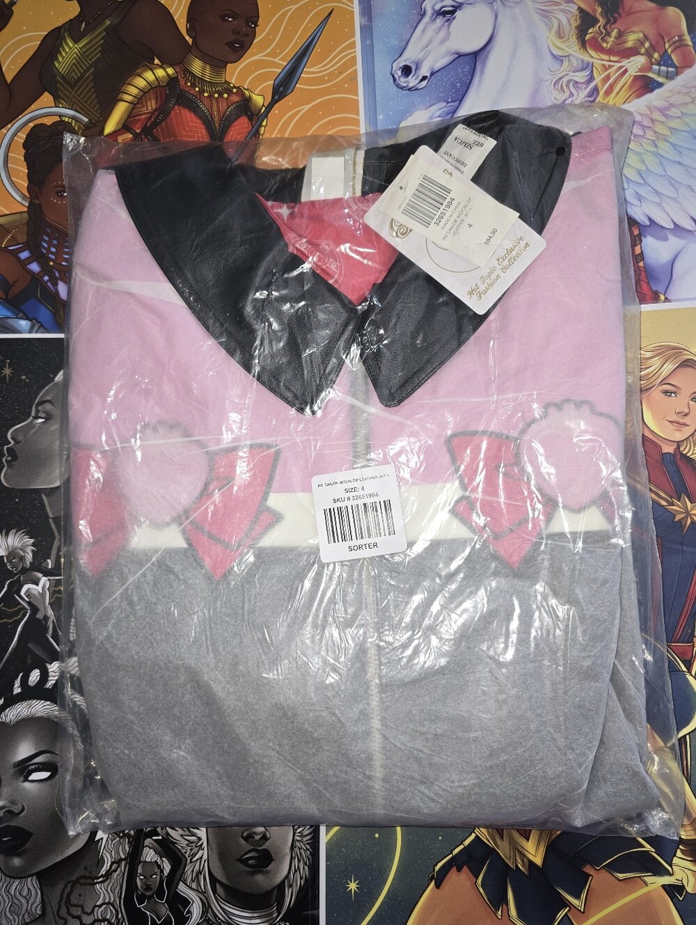 Her Universe Sailor Moon Zip Leather Jacket Plus Size 4